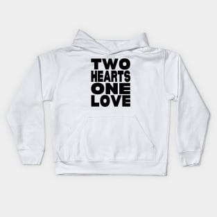 Two hearts one love Kids Hoodie